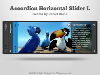 Accordion Horizontal Slider