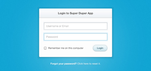 Clean & Simple Login Form