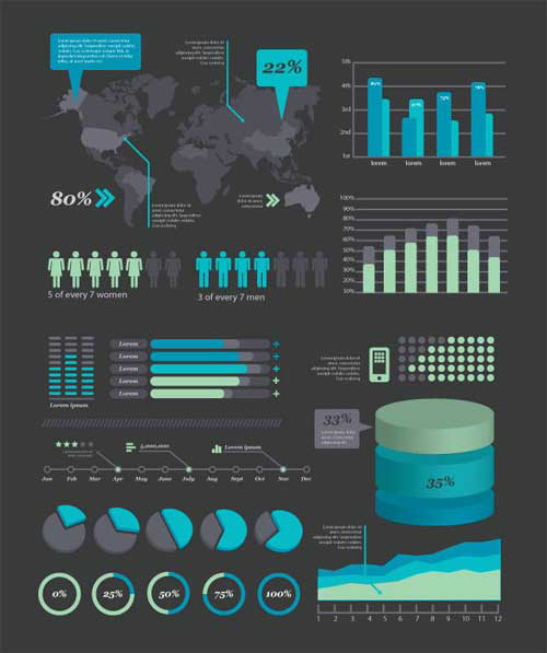 Infographic Vector Elements and Vector Graphics