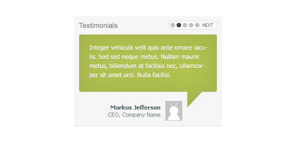 Testimonials slider (Free PSD)