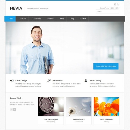White Consulting business website template