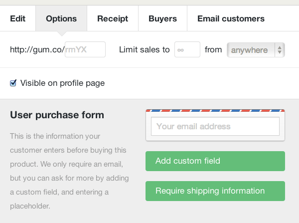 gumroad-options