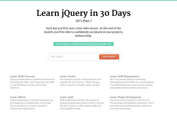 Learn jQuery in 30 Days