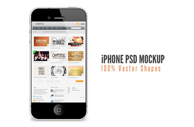 iphone free psd mockup