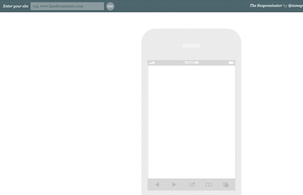 mobile iphone responsive layout design testing webapp