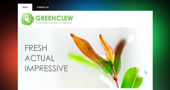green clew web template