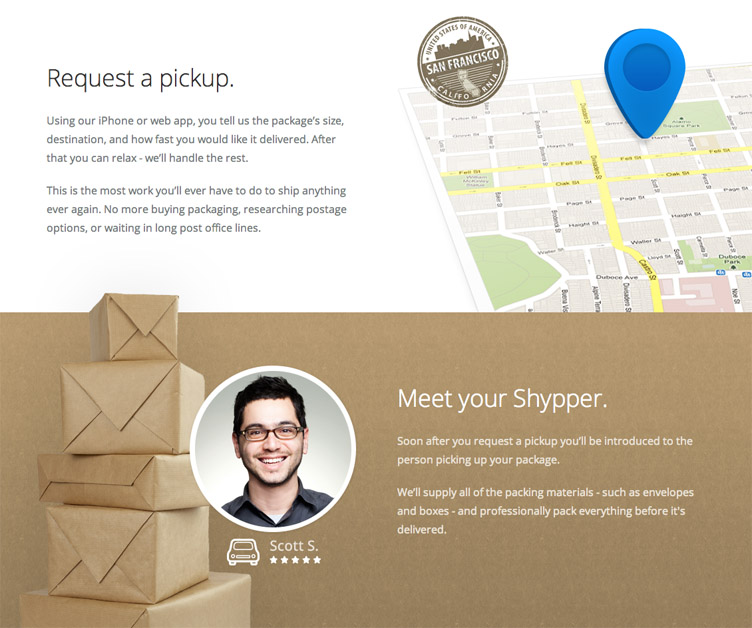 Shyp - Beatifully designed coming soon page