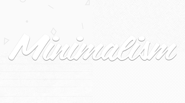 minimalism1 Incorporating Subtle Patterns and Minimalism into Web Design