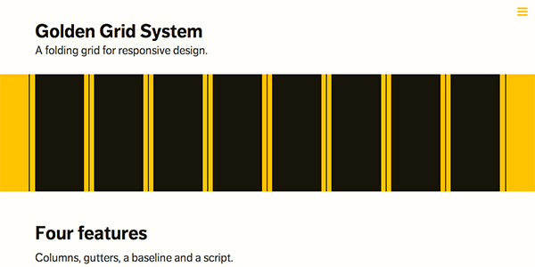 The responsive Golden Grid System