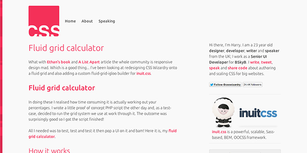 From Harry Roberts (CSS Wizardry) the Fluid Grids Calculator.