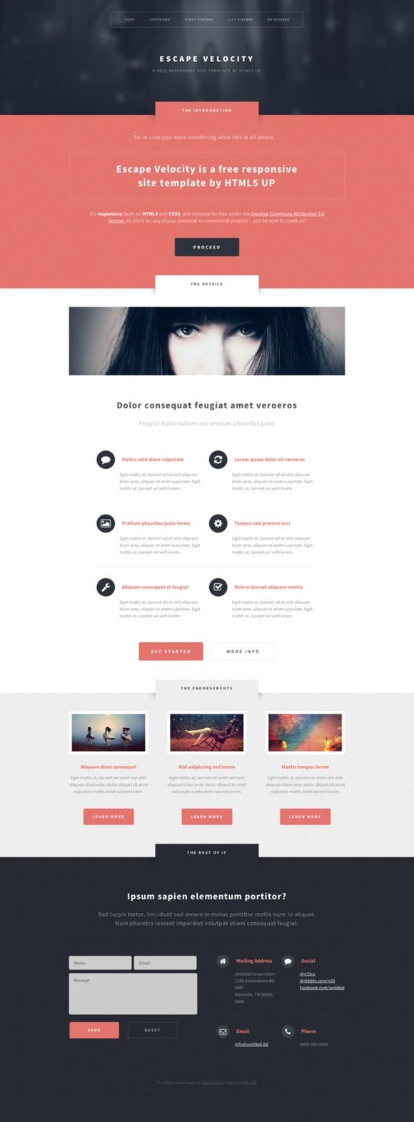 html5 templates free download with css responsive