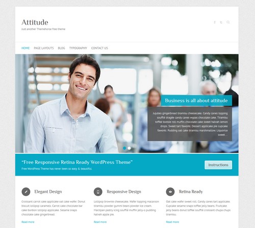 Attitude free WordPress blog themes