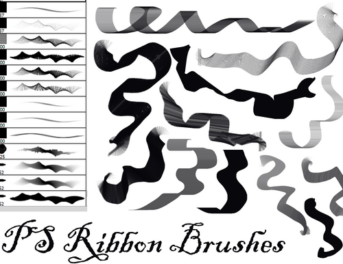 Dark Zeblock PS Ribbon Brushes