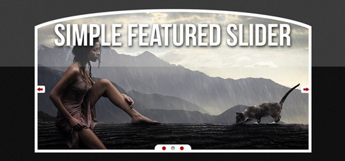 Featured slider PSD File