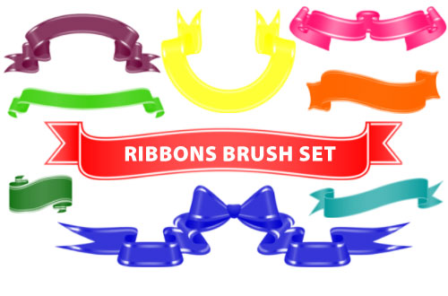 Fiftyfivepixels Ribbons PS Brushes