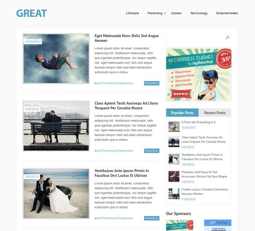 Great Minimalist Responsive Theme