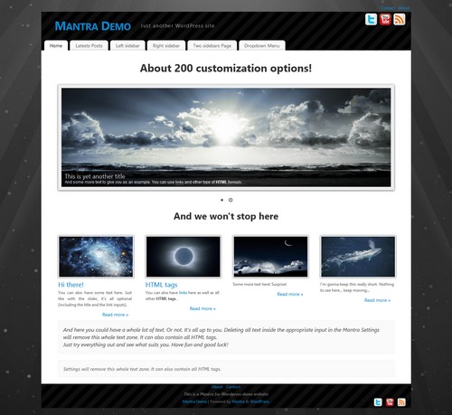 Mantra free WordPress blog themes