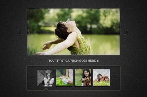 Mini image slider PSD