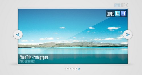 Photo slider PSD Design