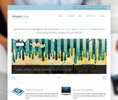 SimpleCorp Corporate and Portfolio Theme