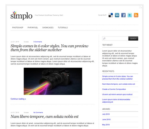 Simplo Personal Blog Theme