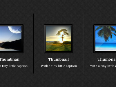 Thumbnails Content Slider PSD