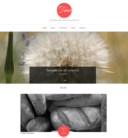 Time WordPress Blog Theme