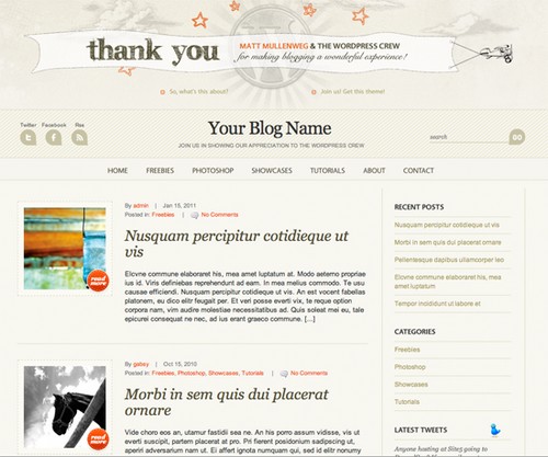 WP Anniversary Theme for Bloggers