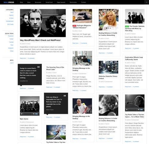 Wallpress WordPress Blog Theme