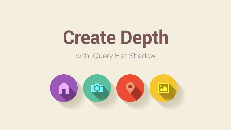 Add Depth to Flat UI with Flat Shadow.js