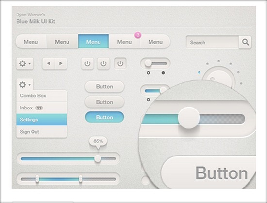 Blue-Milk-UI-Kit
