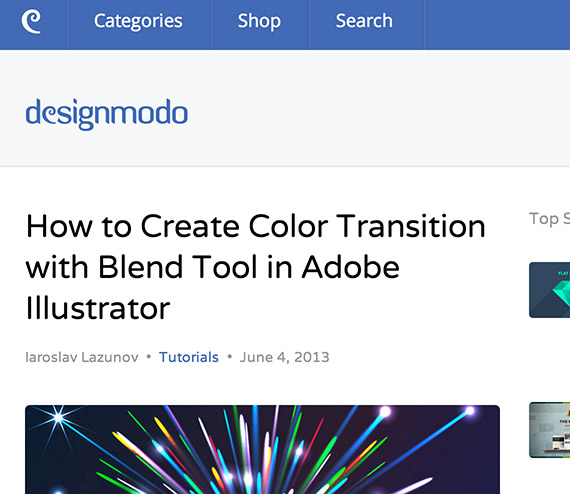 Designmodo web design blog top blogs follow