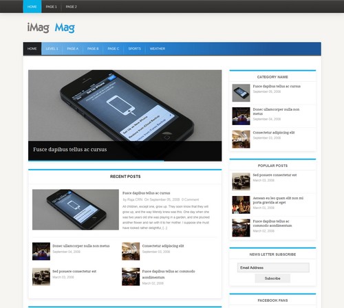 iMag free WordPress blog themes