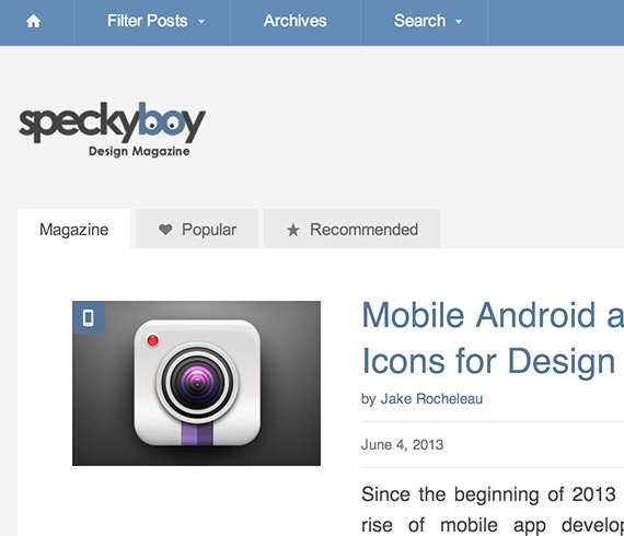Speckyboy web design blog top blogs follow