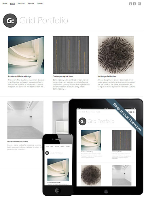 Grid Portfolio Theme