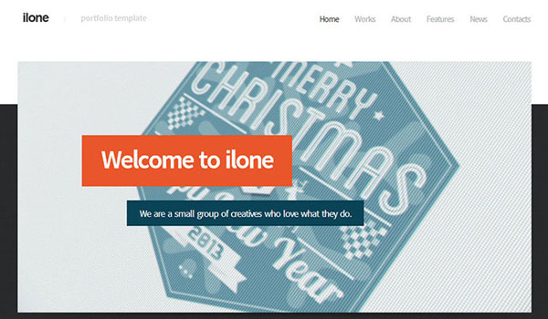 Ilone - One Page Portfolio Template