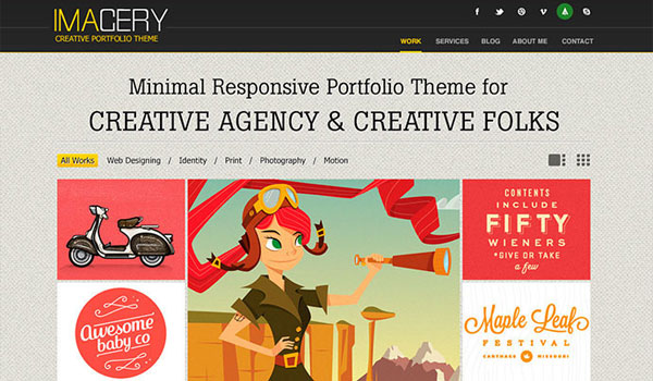 Imagery - Single Page Responsive Portfolio