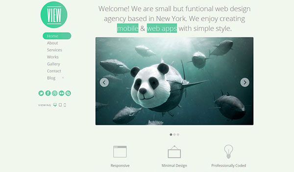 View - HTML5 Responsive Single Page Template