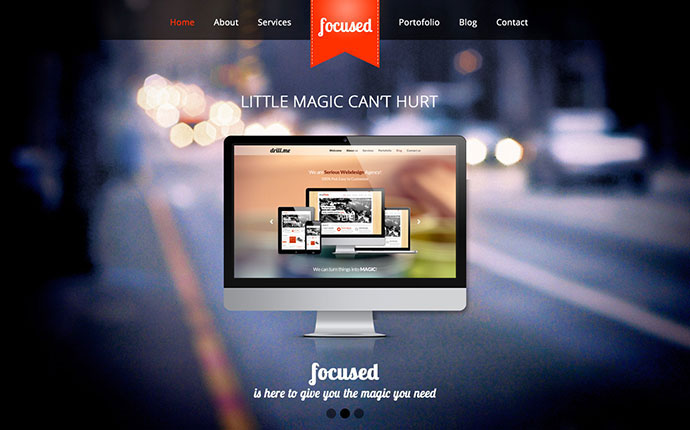 focused - One Page HTML5 Template
