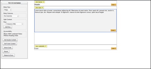YUI CSS Grid Builder