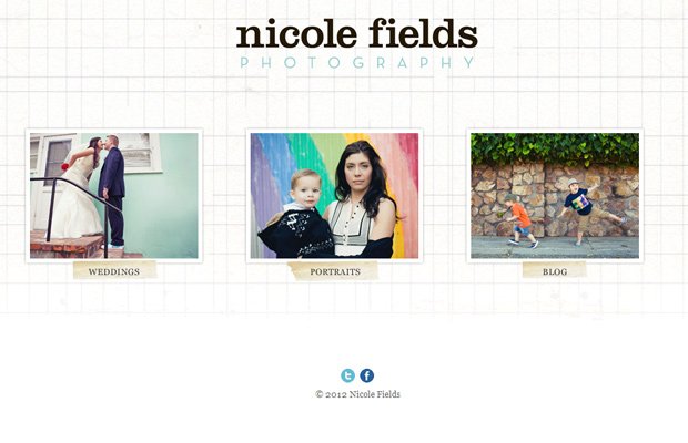 nicole fields photography blog website layout