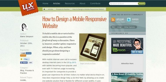 How To Design a Mobile Responsive Site via UX Booth