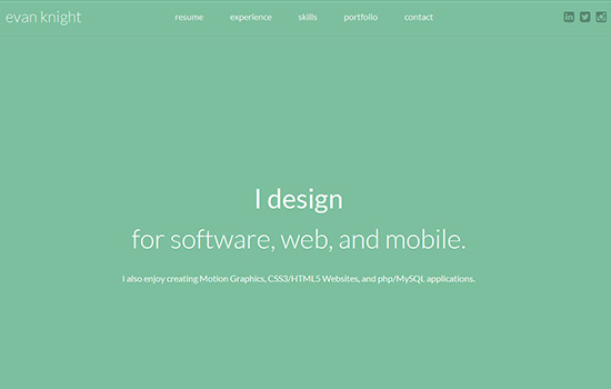 Creative Single Page Website Design