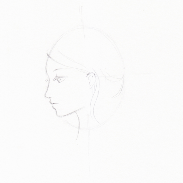 Step 7 - Start to draw hair