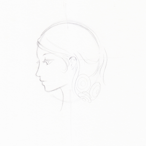 Step 9 - Start to draw head