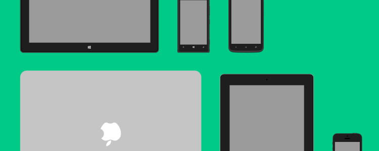 Flat Mobile Devices SVG