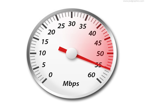 Internet speed icon (PSD)