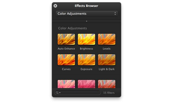 Effects Browser