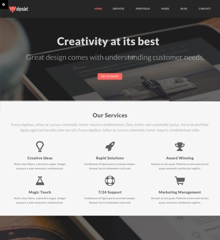 10 Beautiful & Free Website PSD Templates - iDevie