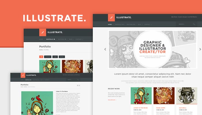 Illustrate Responsive Portfolio Blog Theme